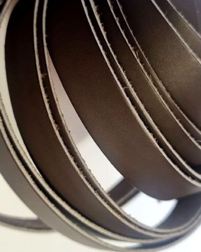 Pack of 10 Leather Straps/Collars/Choker Blanks with Holes 24 x 1 (Dark Brown)